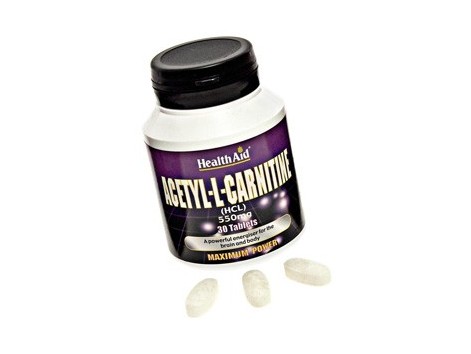 Health Aid Acetyl-L-Carnitine 550mg Tablets 30's