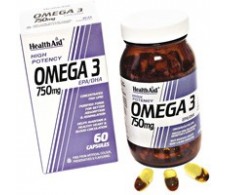 Health Aid Omega 3 750mg. 60 capsulas