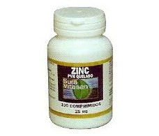 Sura Vitasan Zinc PVH Quelado 25mg. 100 comprimidos