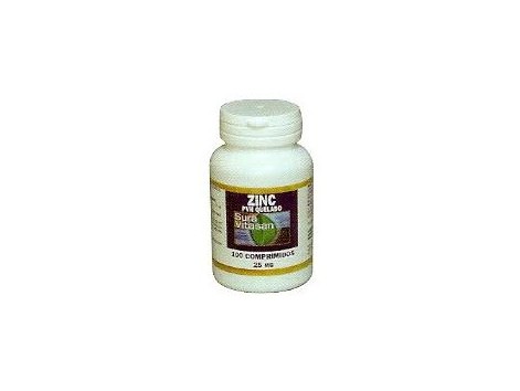 Sura Vitasan Zinc PVH Quelado 25mg. 100 comprimidos