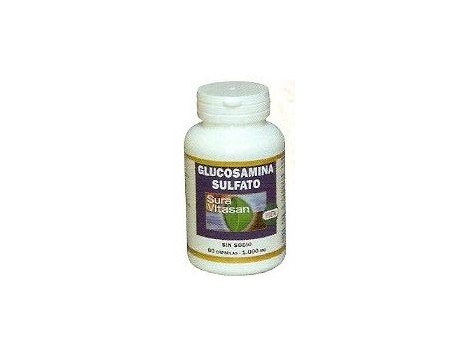 Sura Vitasan sulfato de glucosamina 500mg. 60 capsulas