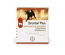 Drontal Plus für große Hunde 35 kg. 2 Tabletten