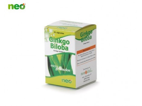 Neo microgrânulos Ginkgo Biloba 45 cápsulas