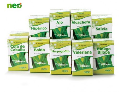 Neo microgrânulos 45 cápsulas de chá verde
