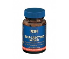 GSN Beta caroteno natural 50 comprimidos.