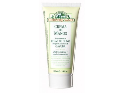 Corpore Sano Handcreme Olive Blätter und Bärentraube - 100 ml. t