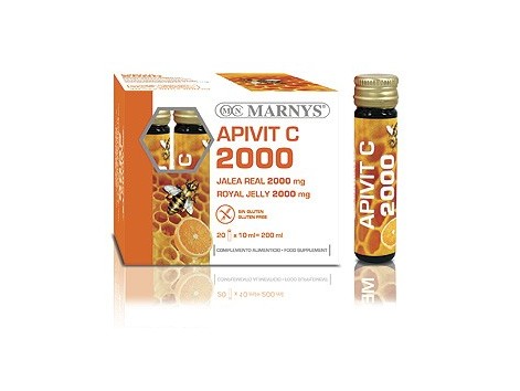 Marnys Apivit C 2000mg Plus. 20 ampolas.