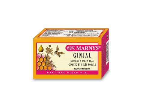 Marnys Ginjal Ginseng Coreano Jalea Real Leticina de Soja  60 co