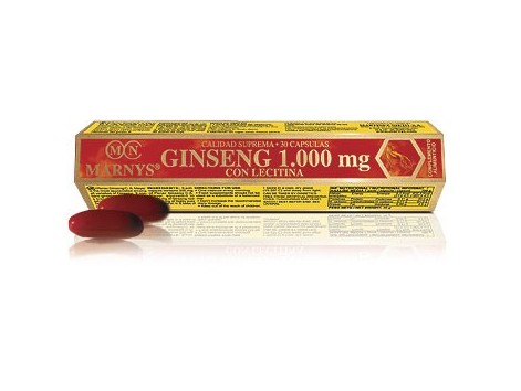 Marnys Ginseng con Lecitina  30 perlas.