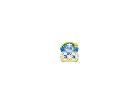 Avent Pacifiers 6-18 months Night 2 units Avent Pacifiers 6-18 months Night 2 units