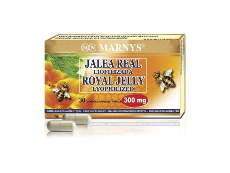 Marnys Royal Jelly Lyophilized 300mg/30capsules.