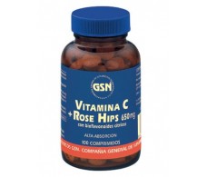 GSN Vitamina C + Rose Hips 100 comprimidos.