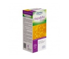 Dietisa Hepamix Syrup 250ml. and vial with liposomes.