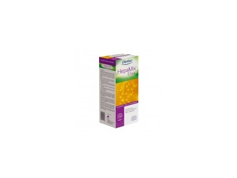 Dietisa Hepamix Jarabe 250ml. y vial con liposomas.