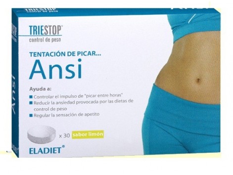 Eladiet Triestop Ansi Lemon 30 tablets of 1500 mg.