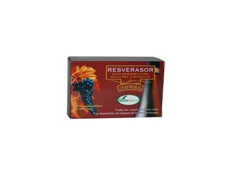 Soria Natural Resverasor (antioxidant resveratrol) 60 tablets.