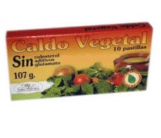 Soria Natural Caldo vegetal con 10 pastillas.