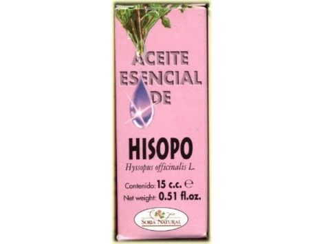 Soria Natural Hyssop Óleo Essencial 15ml.