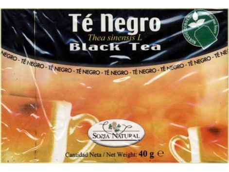 Soria Natural Infusión de Té Negro (estimulante, diurético) 20 f