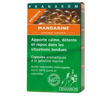 Pranarom Mandarina Descanso 40 Cápsulas oleoaromáticas.