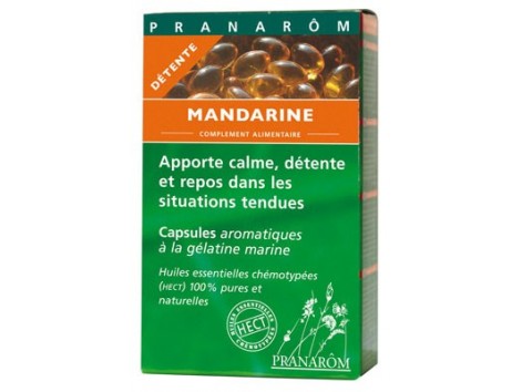 Pranarom Mandarina Descanso 40 Cápsulas oleoaromáticas.