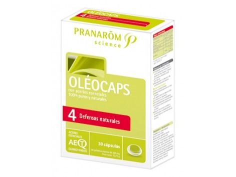 Pranarom Oleocaps-4 defensas Naturales 30 cápsulas.