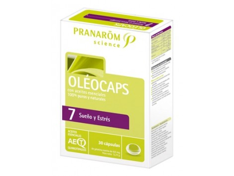 Pranarom Oleocapsulas-7 sueño y estress 30 cápsulas.
