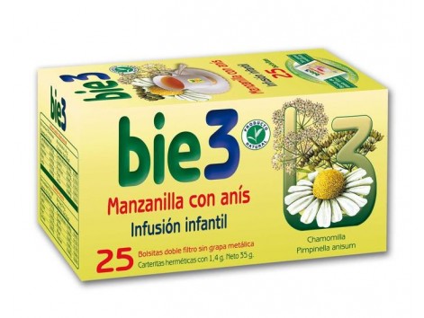 Bio3 Manzanilla con Anís 25 filtros.