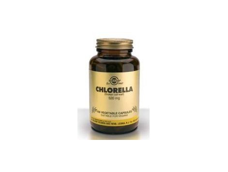 Solgar Chlorella (broken cell wall) 100 vegetarian capsules.