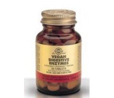 Solgar Vegan Enzimas Digestivas 50 comprimidos masticables.