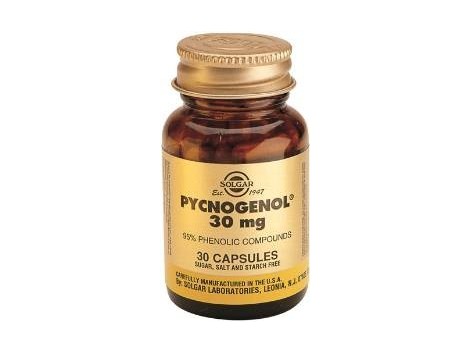 Solgar Pino 30mg Extracto de corteza Pycnogenol® 30 cápsulas veg