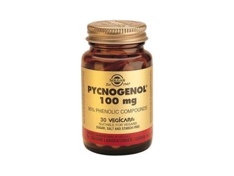 Solgar Pino 100mg Extracto de corteza Pycnogenol® 30cápsulas veg