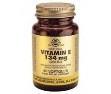 Solgar Vitamina E 200 UI 134 mg. 100 Cápsulas blandas vegetales.