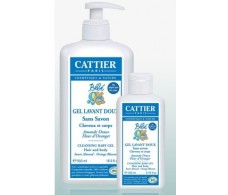 Cattier Gel de Baño Bebé Cabello y cuerpo 500ml.