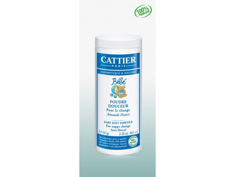 Cattier soft talcum powder 65 grams.