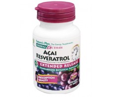 Nature's Açai Resveratrol 30 comprimidos.