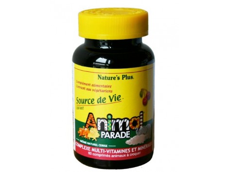 Nature's Plus Animal Parade Multivitamínico cereza 60 comprimidos masticables