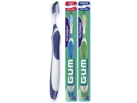 Gum Brush 491 Quad-Grip Technique Soft, compact head Gum Brush 491 Quad-Grip Technique Soft, compact head
