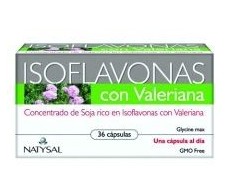 Natysal Isoflavonas con Valeriana 36 cápsulas.