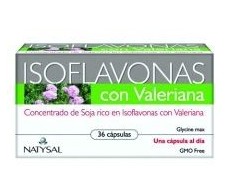 Natysal Valeriana Isoflavones with 36 capsules.