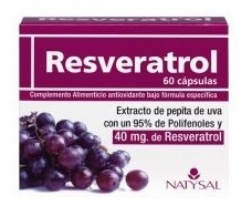 Natysal Resveratrol 60 capsules.