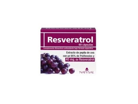 Natysal Resveratrol 60 capsules.