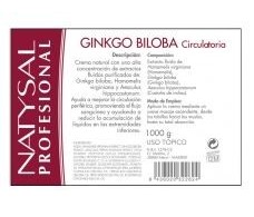 Natysal Crema Natural Gingko circulatoria 1000ml.