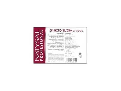 Natysal Crema Natural Gingko circulatoria 1000ml.