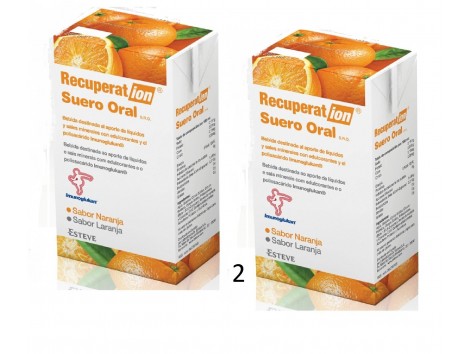 Esteve Recuperação de soro oral laranja 2x250ml.