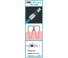 Conical PHB interdental brushes 6 pcs.
