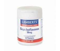 Lamberts Isoflavonas de soja 50mg (menopausia) 60 Tabletas.