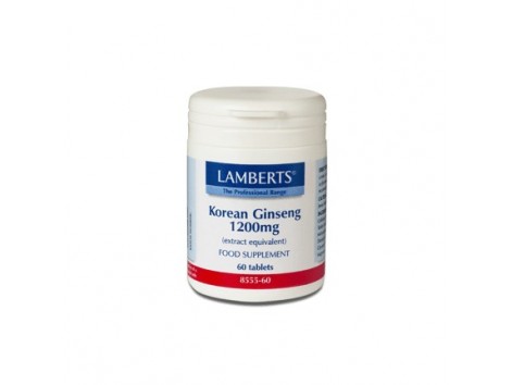 Ginseng Coreano Lamberts 1.200mg. 60 comprimidos.