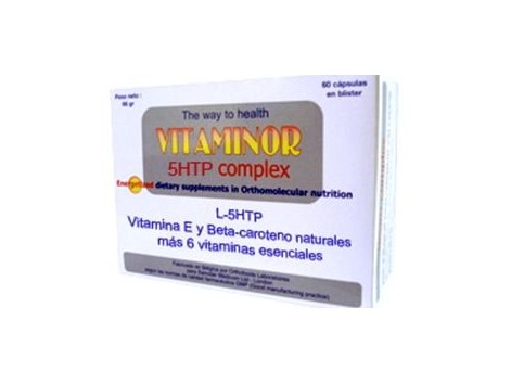 Vitaminor 5 HTP Complex Box 60 capsules.