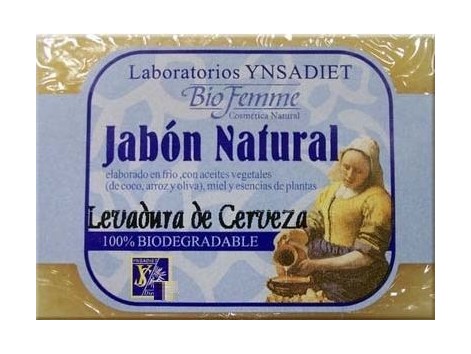 Ynsadiet Bio Femme Jabón de Levadura de Cerveza 100 gramos.